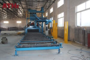 athi roller conveyor shot blasting machine
