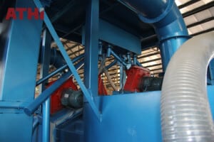 athi roller conveyor shot blasting machine