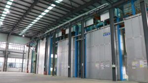 ATHI Automatic production line of shot blasting + painting +drying line
