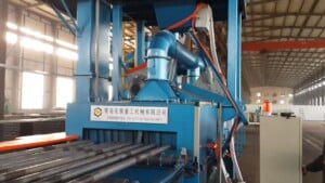 Roller Conveyor Shot Blasting Machine For Asian